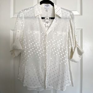 Express Portofino Button Down Blouse